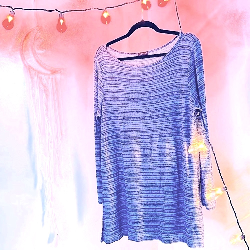 ⭐️J.JILL WEAREVER Collection Lightweight Tunic Shirt, Sz. L, Classy 💙🌻